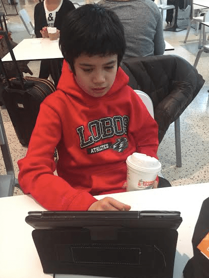 son with autism uses ipad
