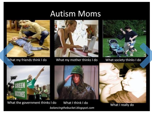 autism moms, what my friends think i do, what my mother thinks i do, what society thinks i do, what the government thinks i do, what i think i do, what i really do