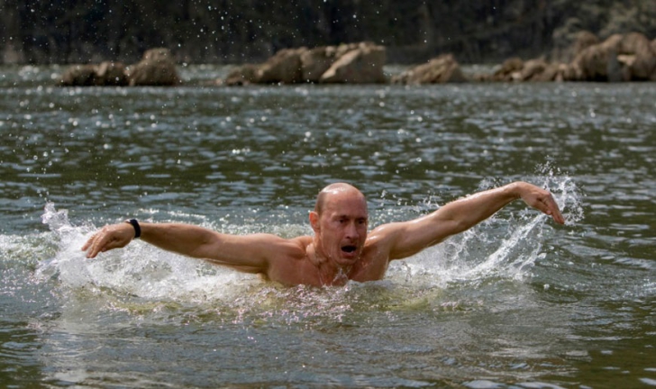 Rare photos of Putin when he isn't at work