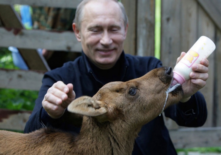 Rare photos of Putin when he isn't at work