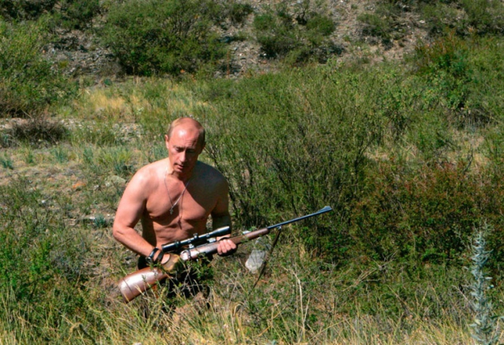 Rare photos of Putin when he isn't at work