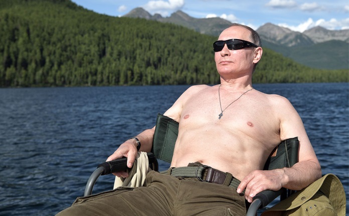 Rare photos of Putin when he isn't at work