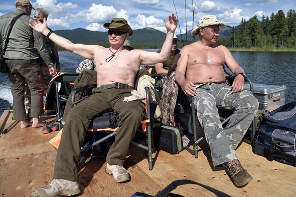 Rare photos of Putin when he isn't at work