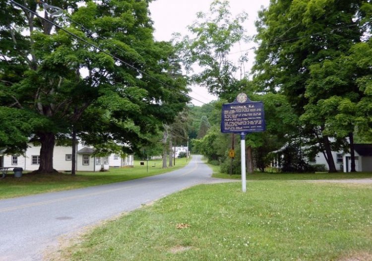 The ghost town Wallpack in Pennsylvania