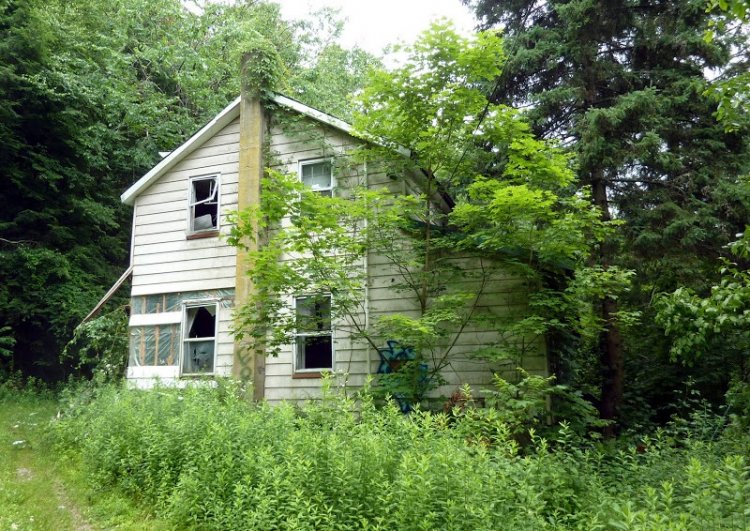 The ghost town Wallpack in Pennsylvania