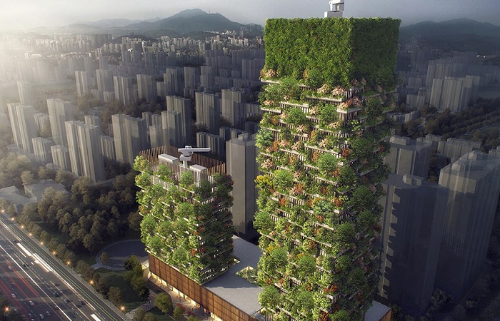 Vertical forests-skyscrapers are been building in Asia