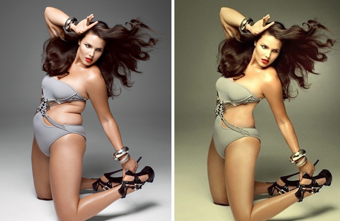 Celebrities before and after photoshop, 22 photos